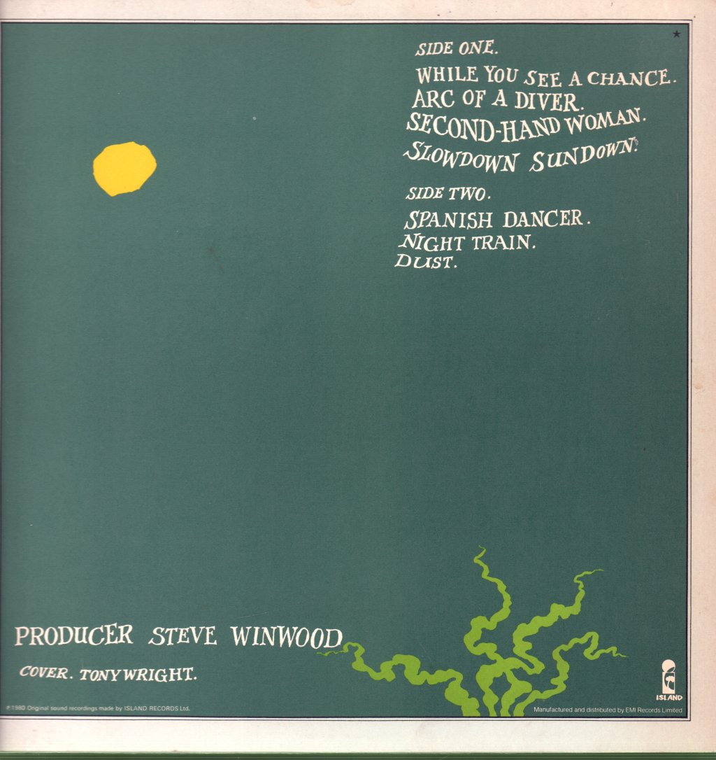 Steve Winwood - Arc Of A Diver - Lp