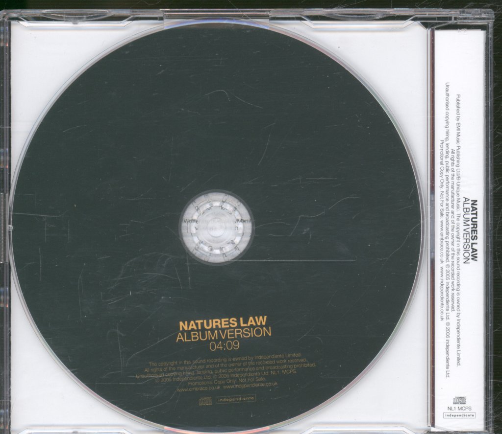 Embrace - Natures Law - Cd