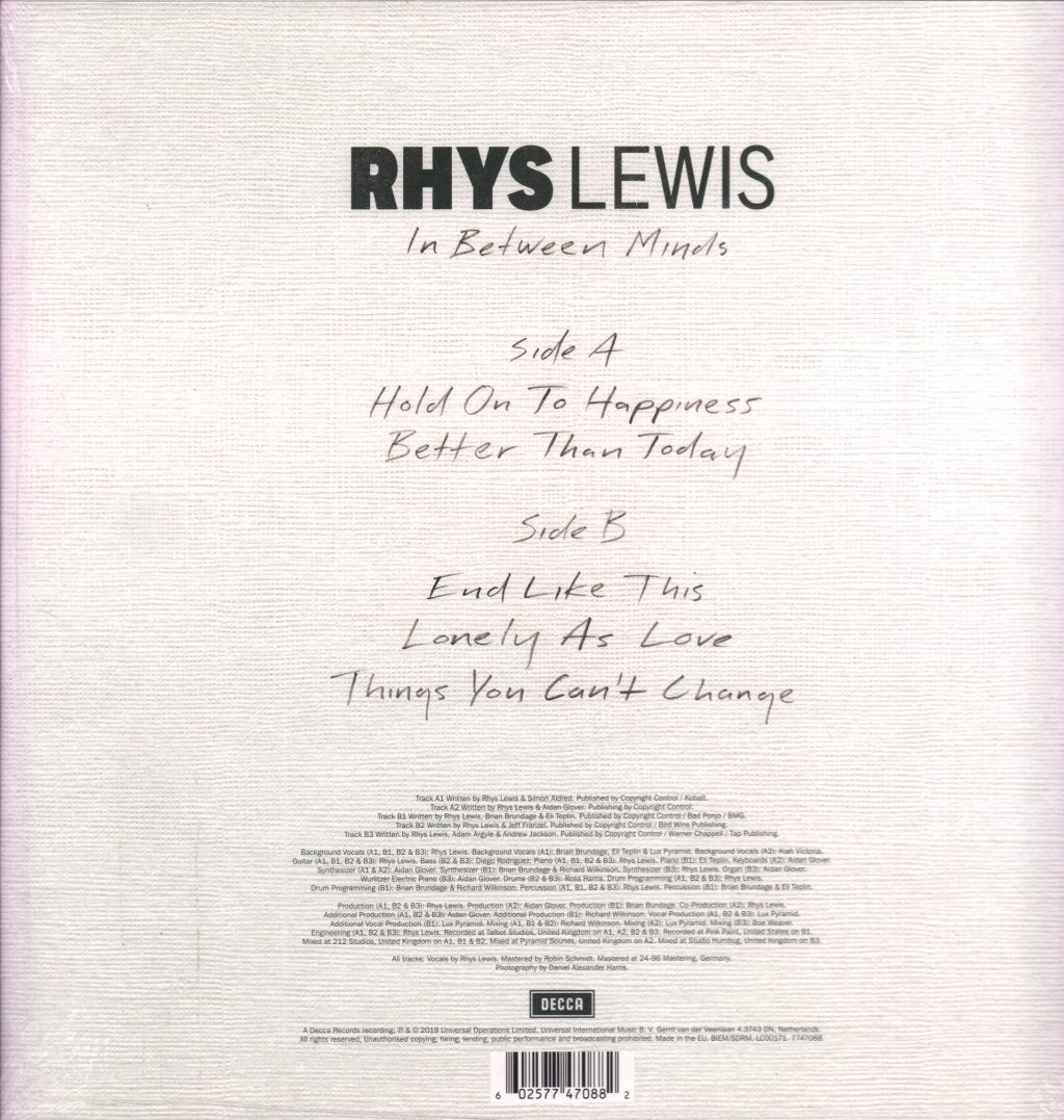 Rhys Lewis - In Between Minds - Lp