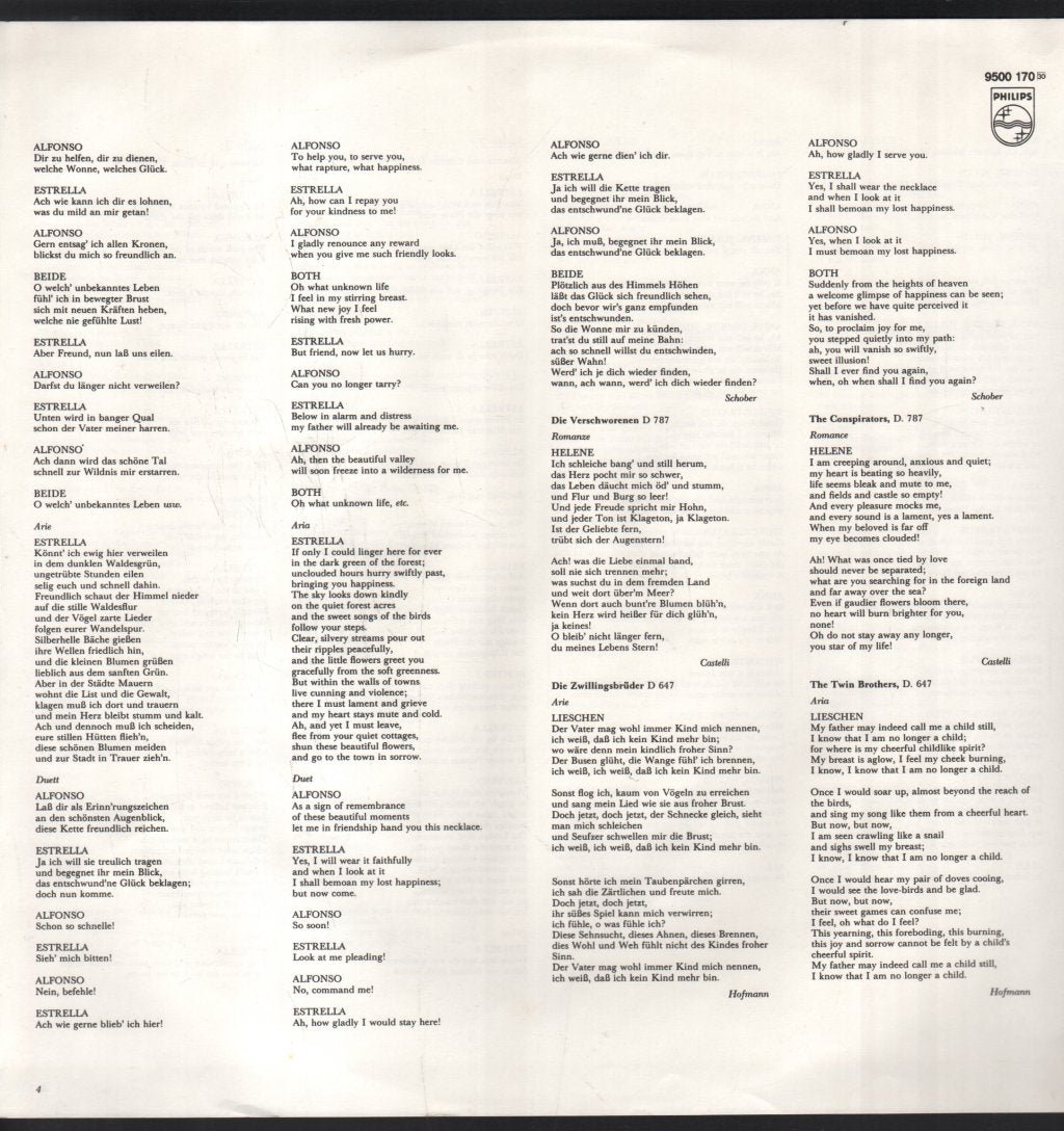 Elly Ameling / Claes H. Ahnsjö / Edo de Waart - Schubert On Stage - Lp