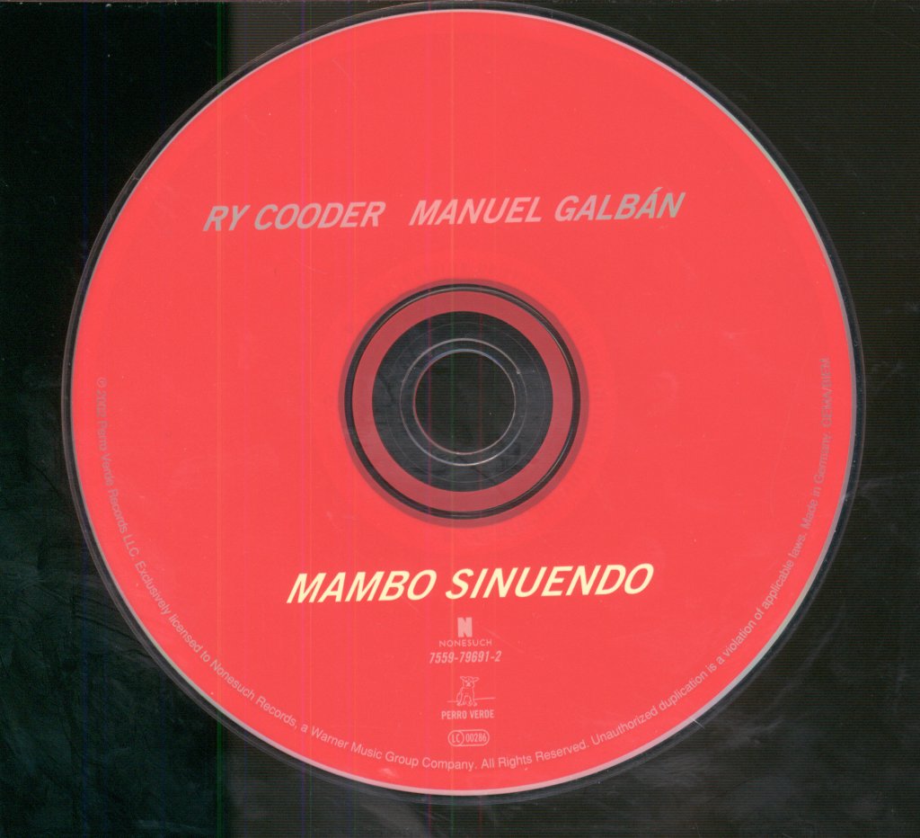 Ry Cooder, Manuel Galbán - Mambo Sinuendo - Cd