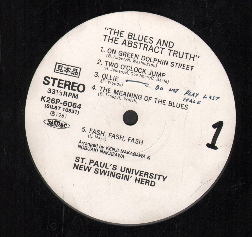 New Swinging Herd / St. Paul´s University - Blues And The Abstract Truth - Lp