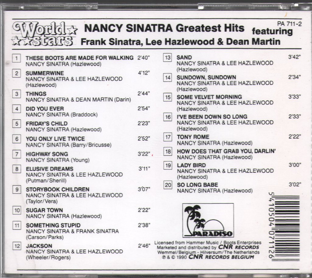 Nancy Sinatra - Greatest Hits - Cd