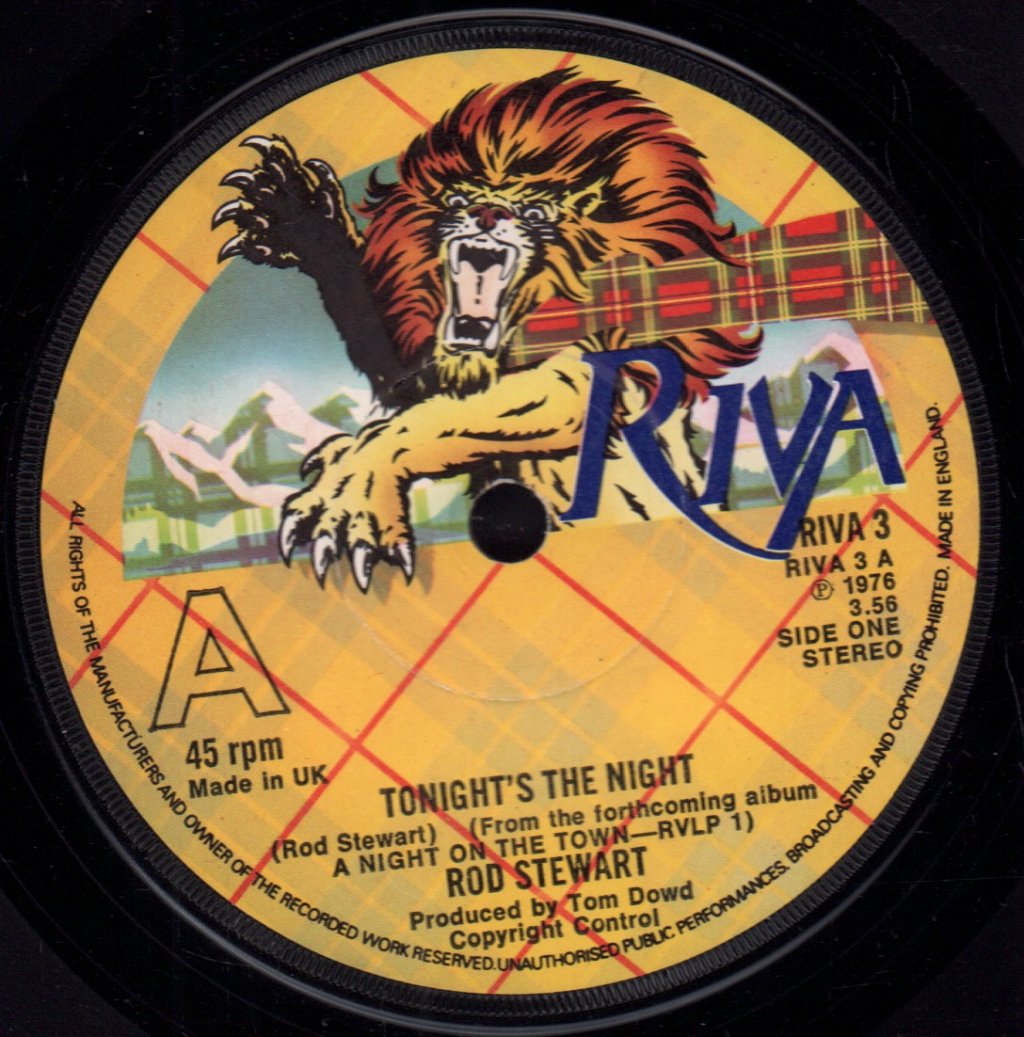Rod Stewart - Tonight's The Night - 7 Inch