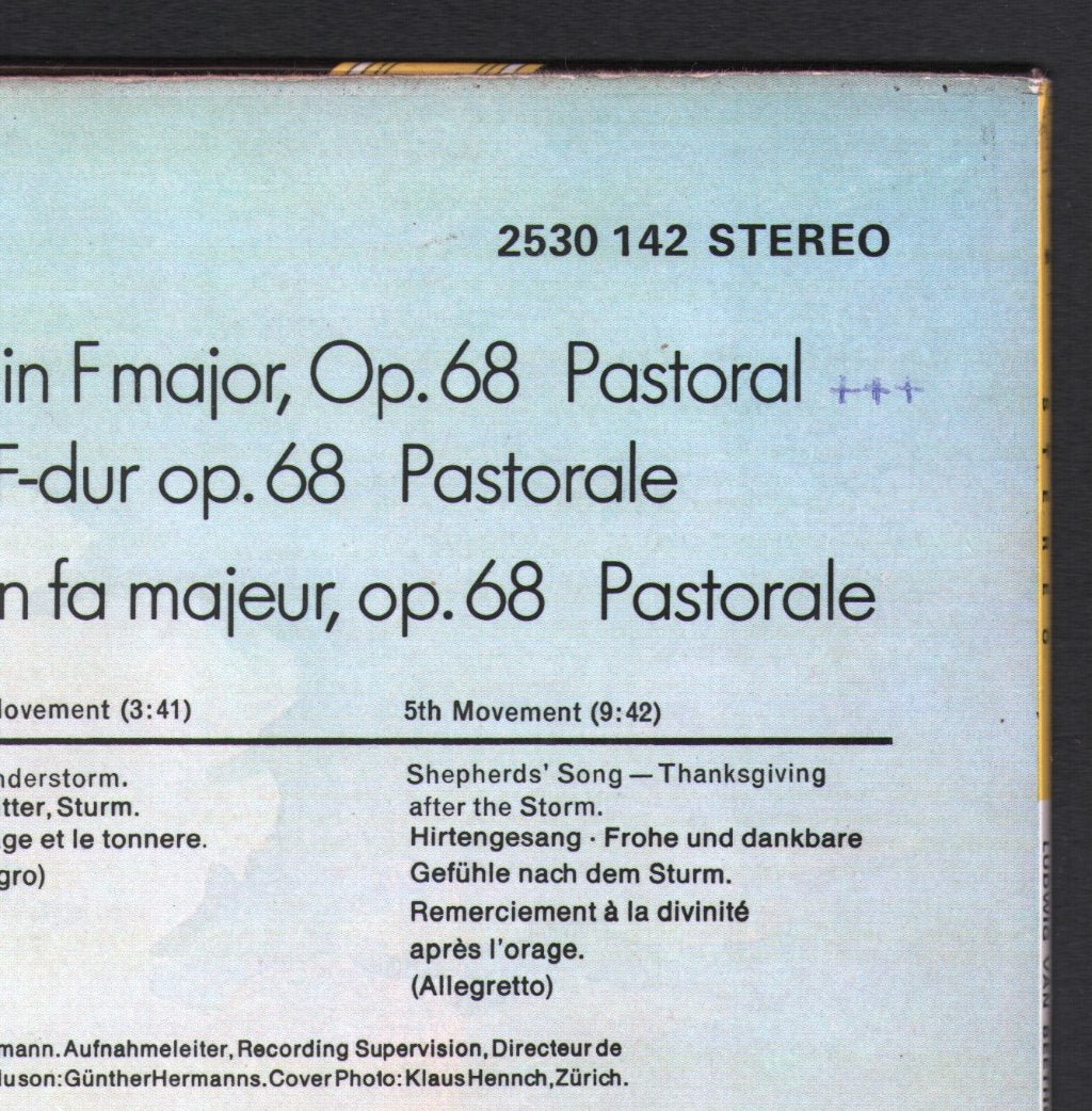 Karl Bohm / Vienna Philharmonic Orchestra - Ludwig Van Beethoven - Symphonie Nr 6 Pastorale - Lp