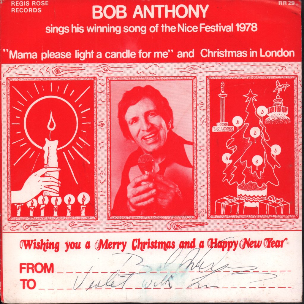Bob Anthony - Mama Please Light A Candle For Me - 7 Inch