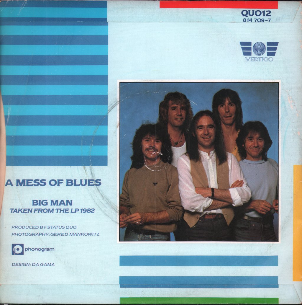 Status Quo - A Mess Of Blues - 7 Inch