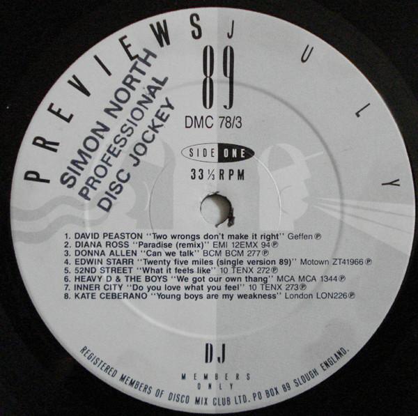 Various Artists - July 89 Previews - Lp