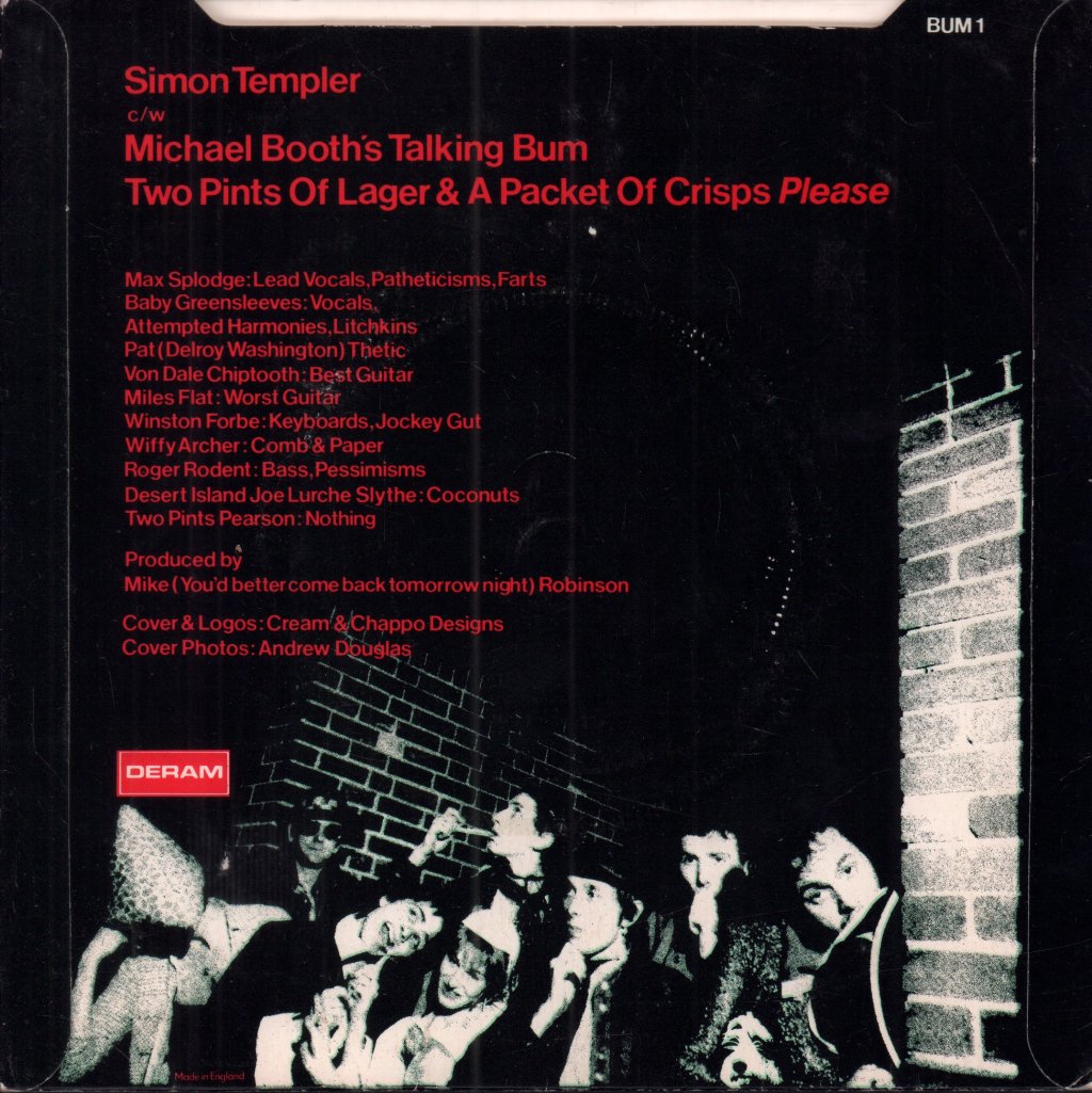 Splodgenessabounds - Simon Templer - 7 Inch