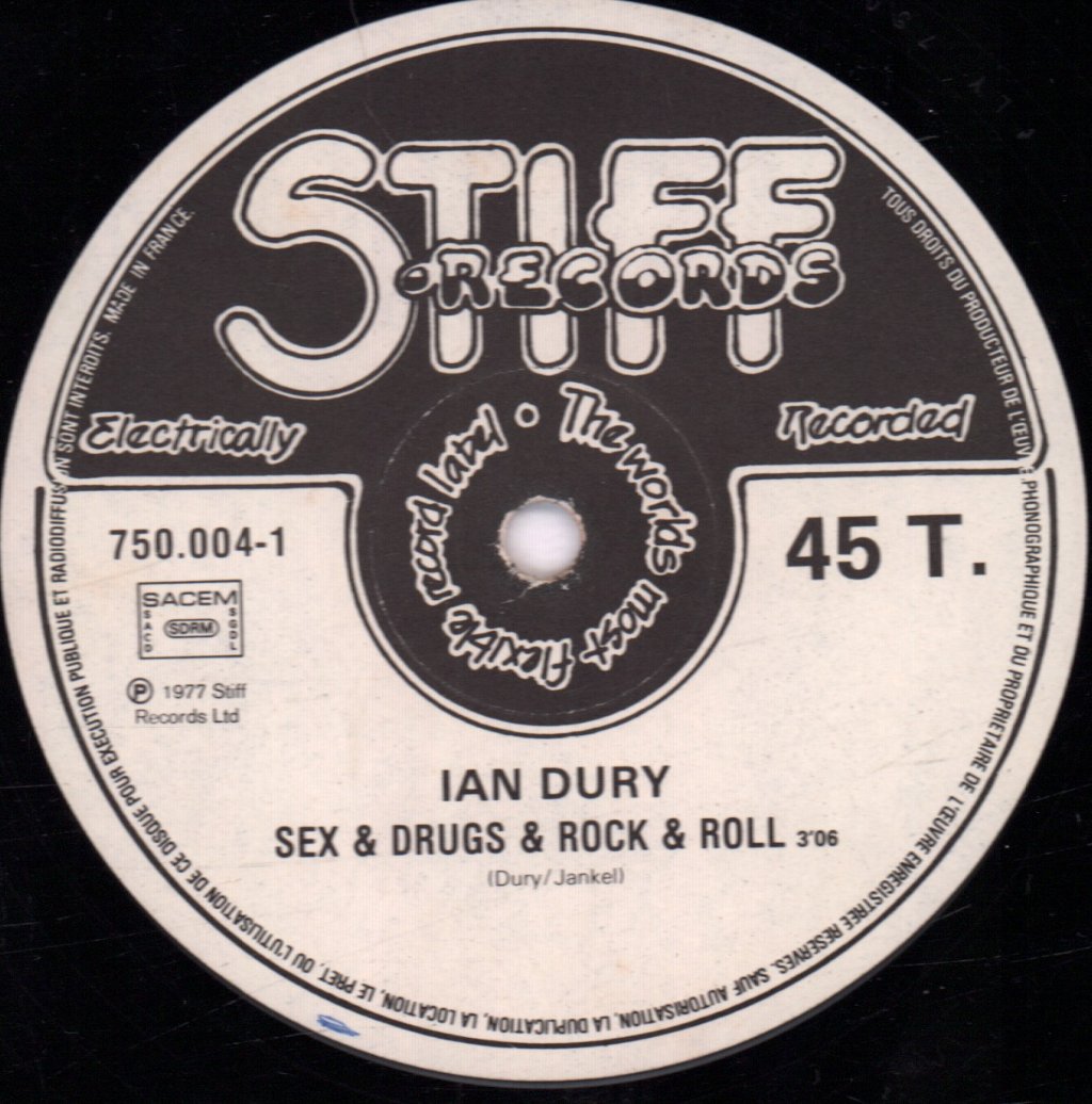 Ian Dury And The Blockheads - Sex And Drugs And Rock N Roll - 12 Inch