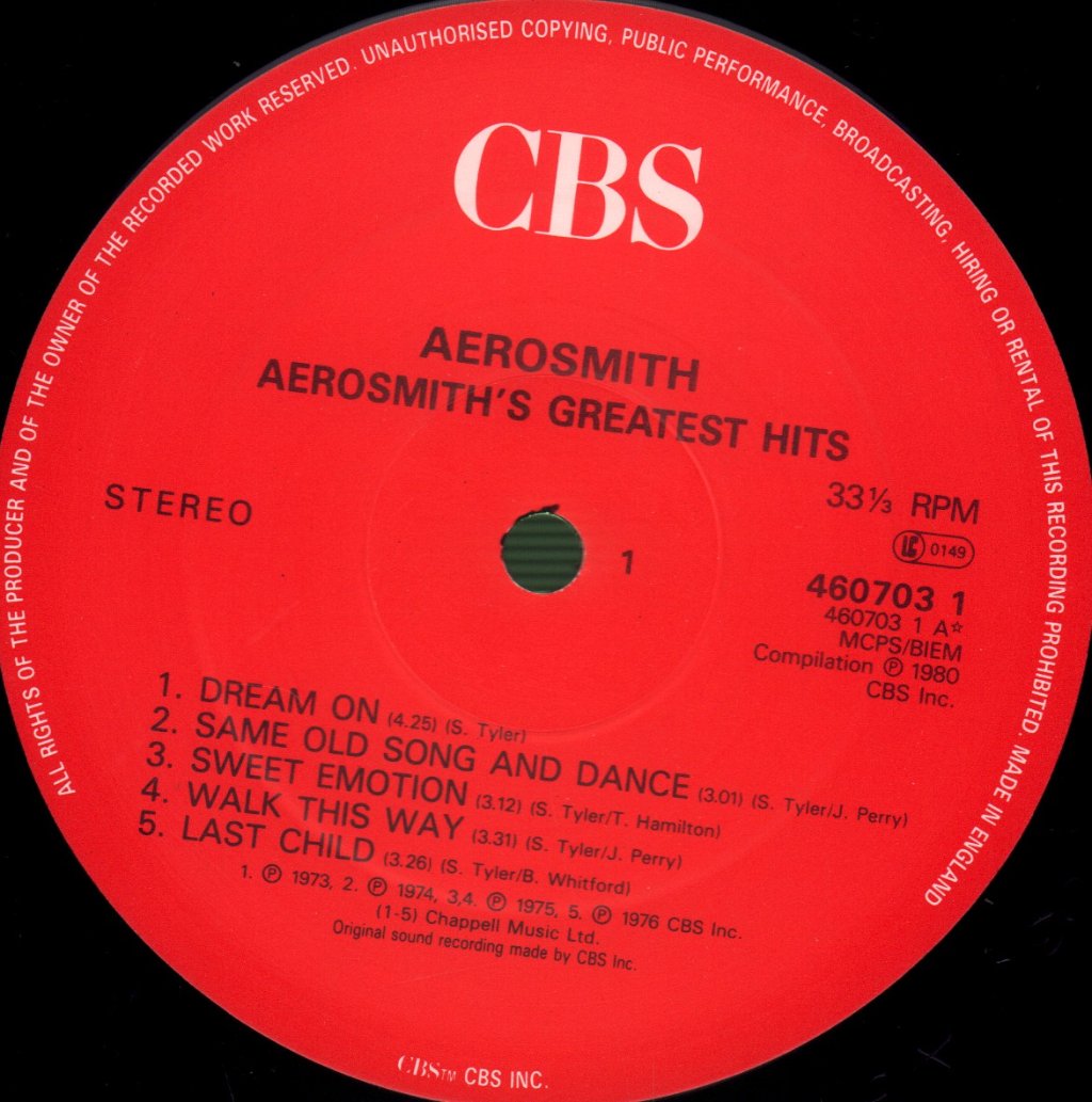 Aerosmith - Greatest Hits - Lp