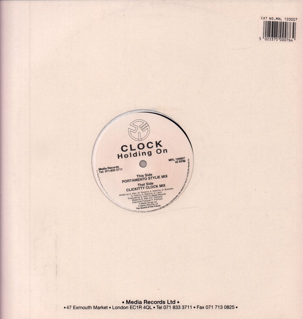 Clock - Holding On - 12 Inch