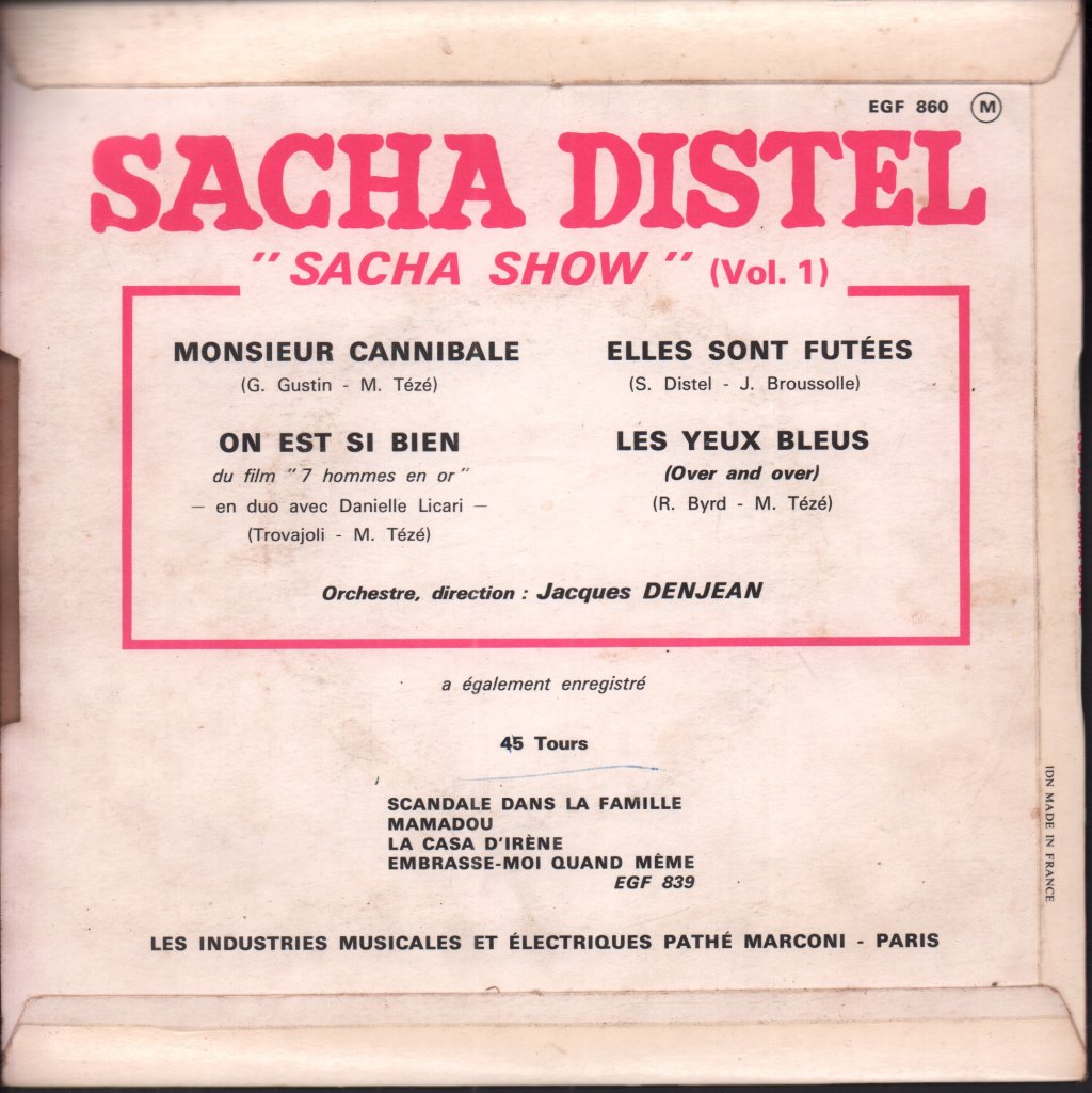 Sacha Distel - Sacha Show '66' Vol. 1 - 7 Inch
