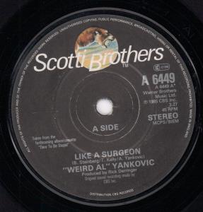 Weird Al Yankovic - Like A Surgeon - 7 Inch