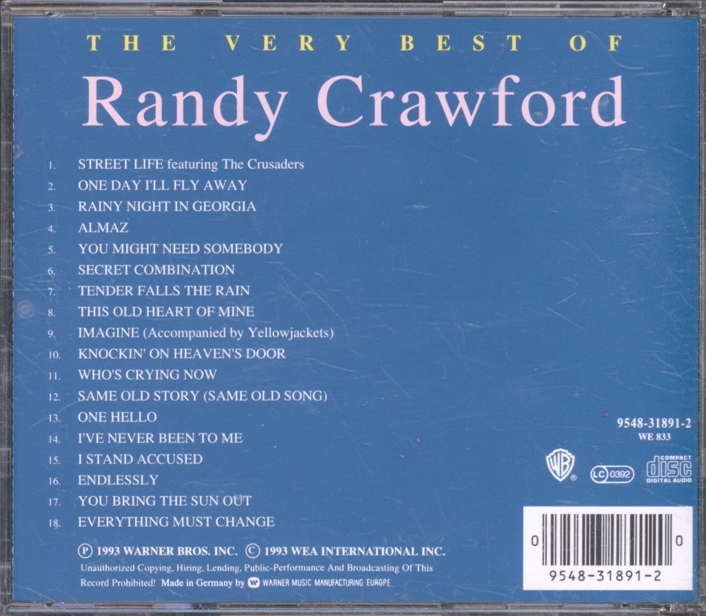 Randy Crawford - Very Best Of Randy Crawford - Cd
