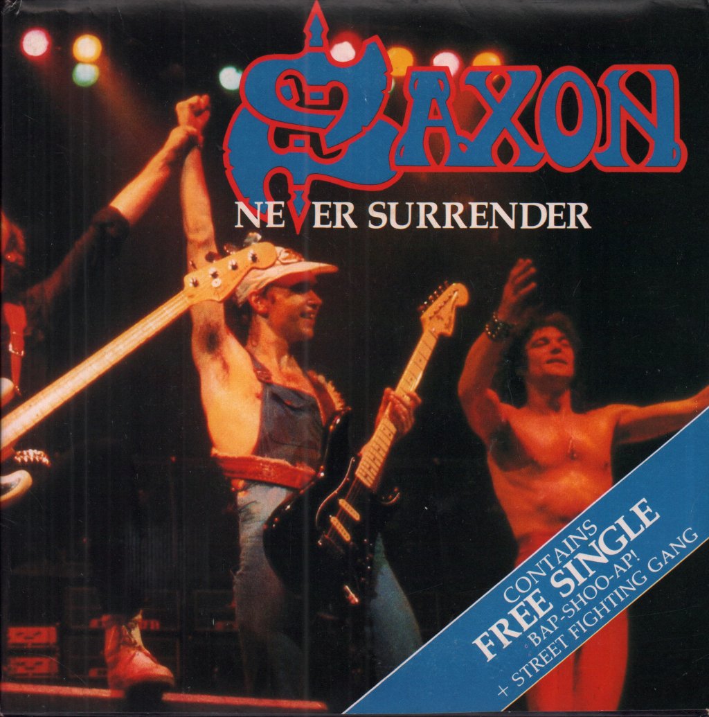 Saxon - Never Surrender - Double 7 Inch