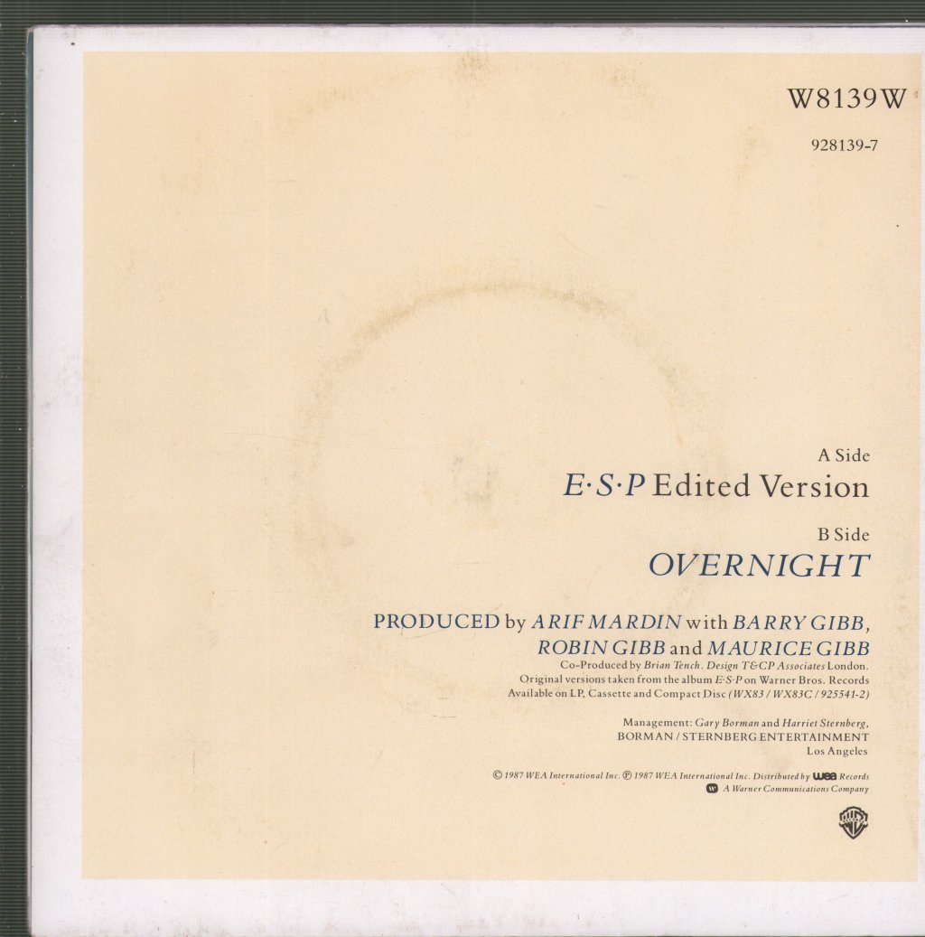 Bee Gees - E·S·P - 7 Inch