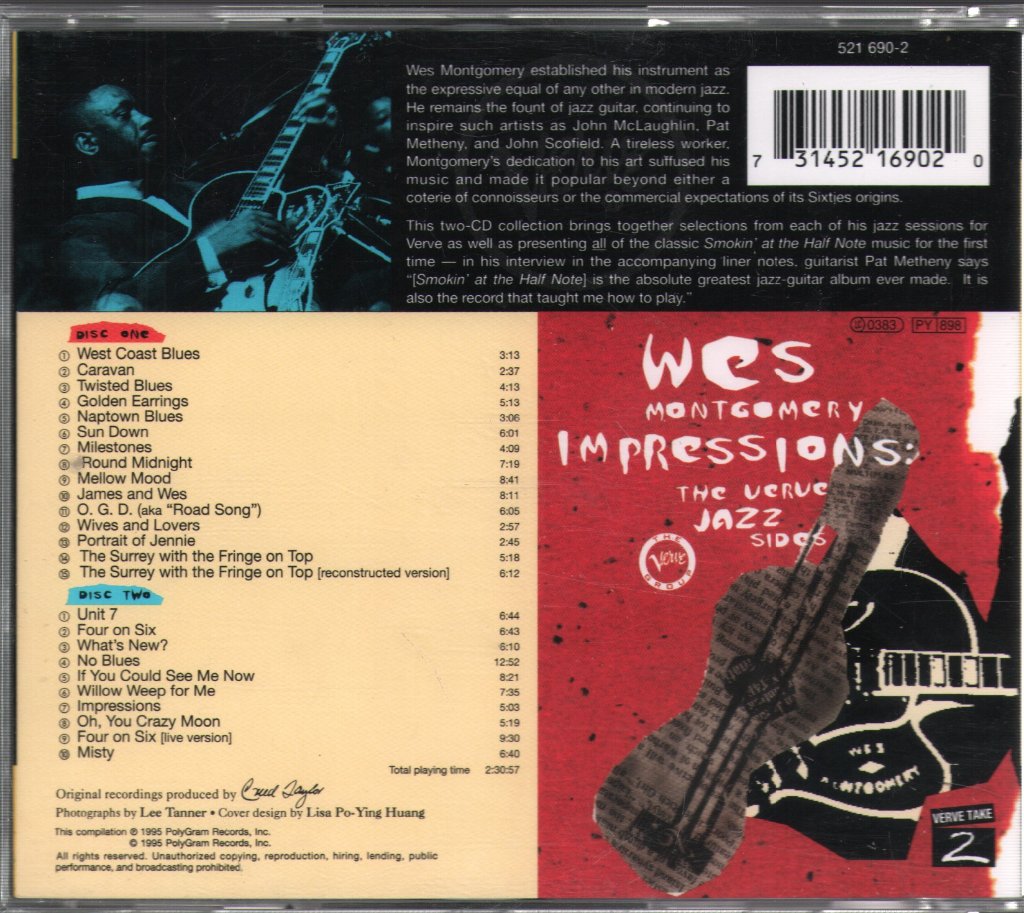 Wes Montgomery - Impressions: The Verve Jazz Sides - Double Cd
