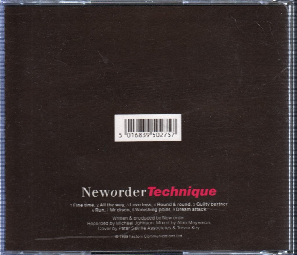 New Order - Technique - Cd