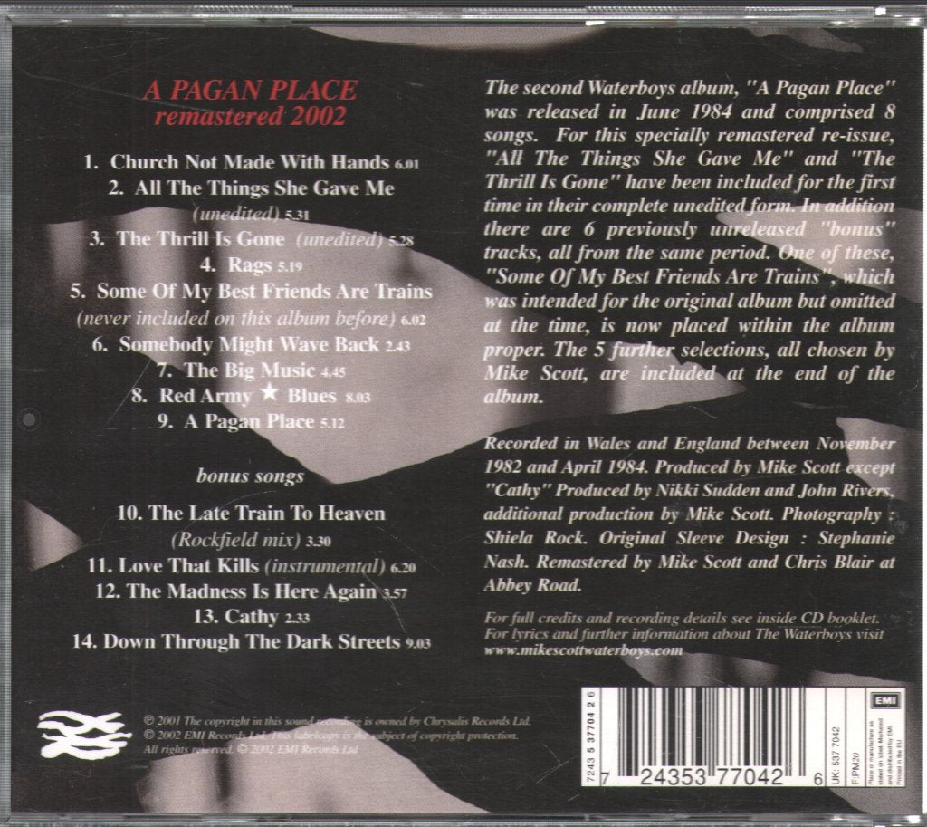Waterboys - A Pagan Place - Cd