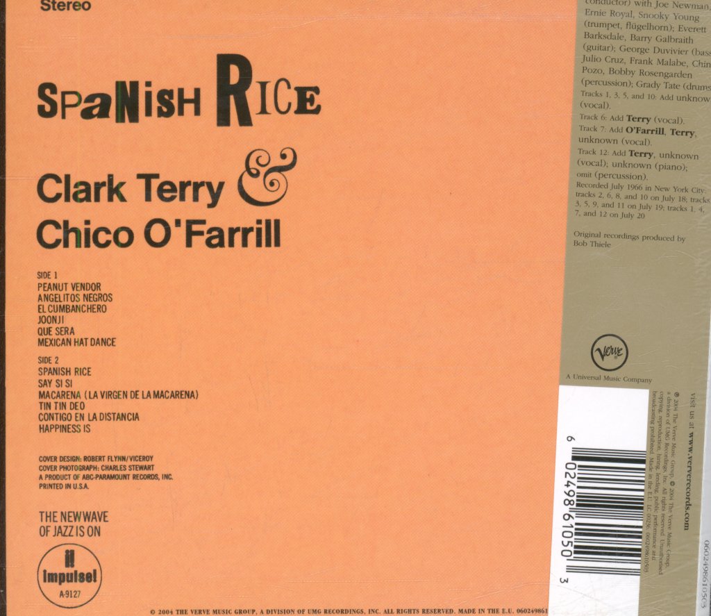 Clark Terry & Chico O'Farrill - Spanish Rice - Cd