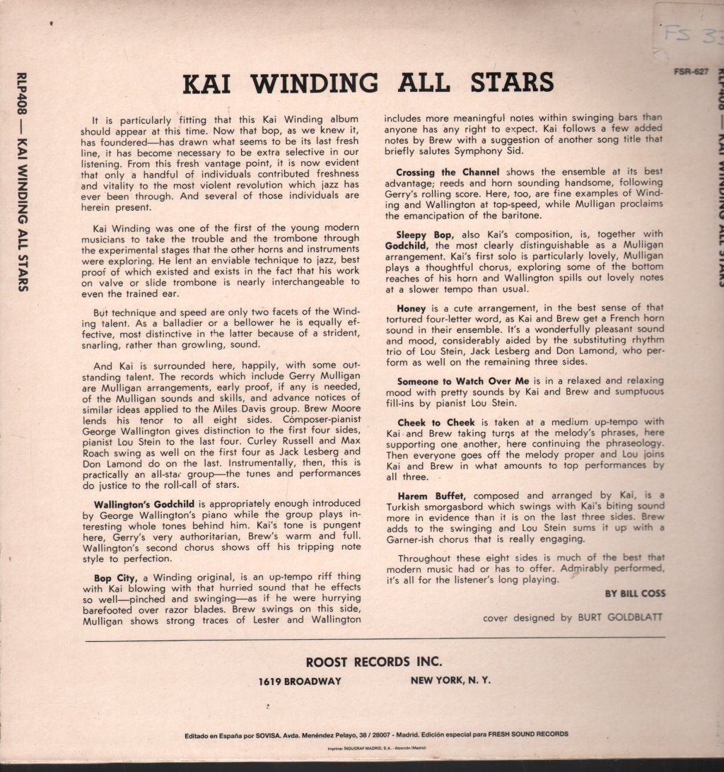 Kai Winding All Stars - Kai Winding All Stars - Lp