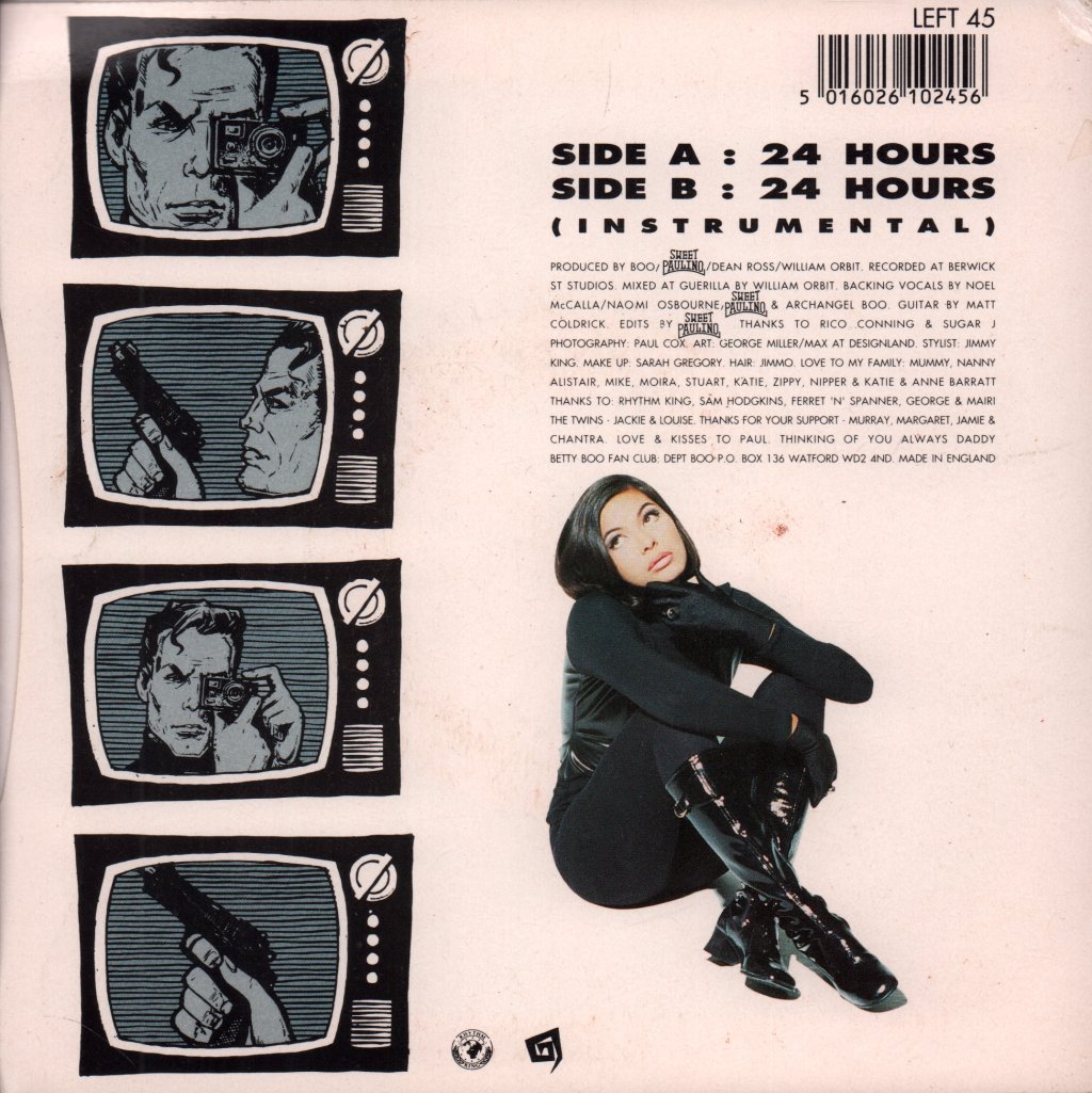 Betty Boo (90'S Female Pop) - 24 Hours - 7 Inch