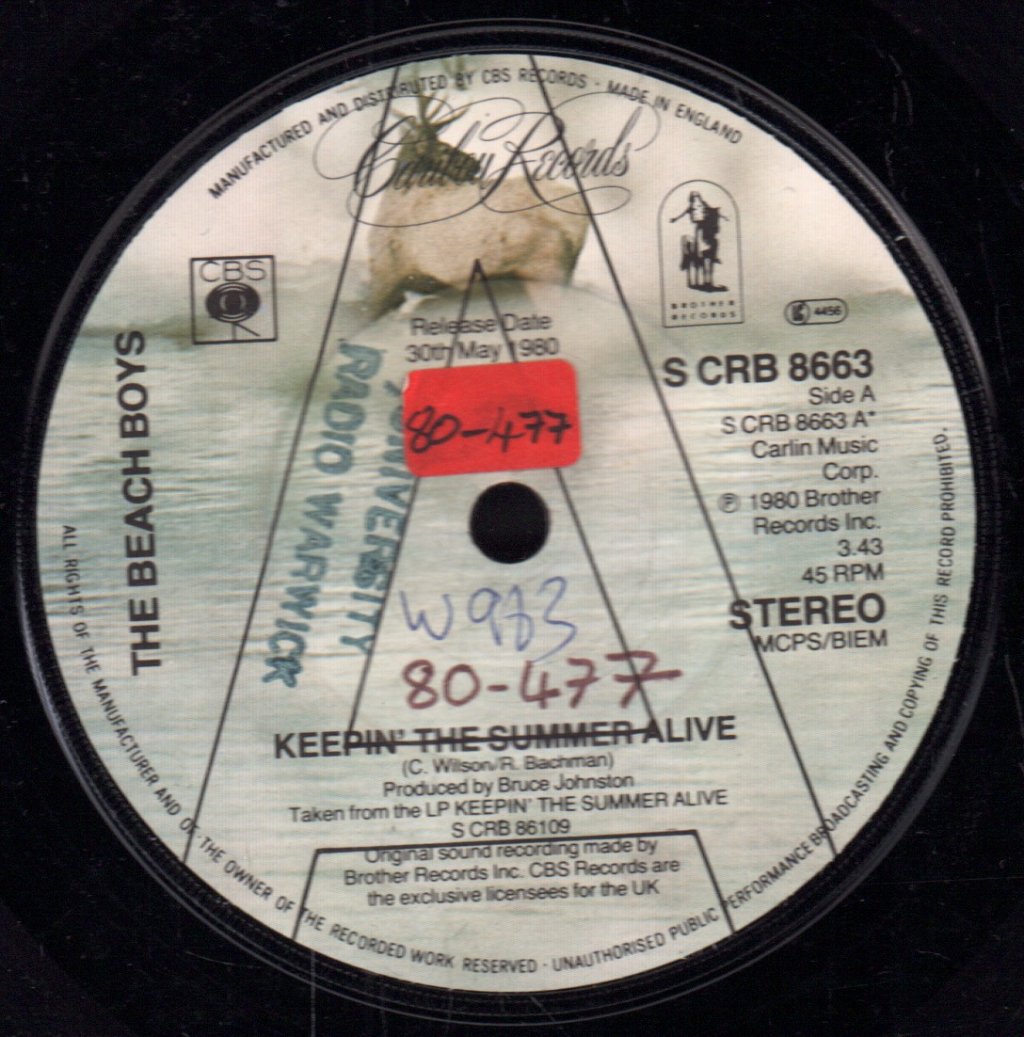Beach Boys - Keepin' The Summer Alive - 7 Inch