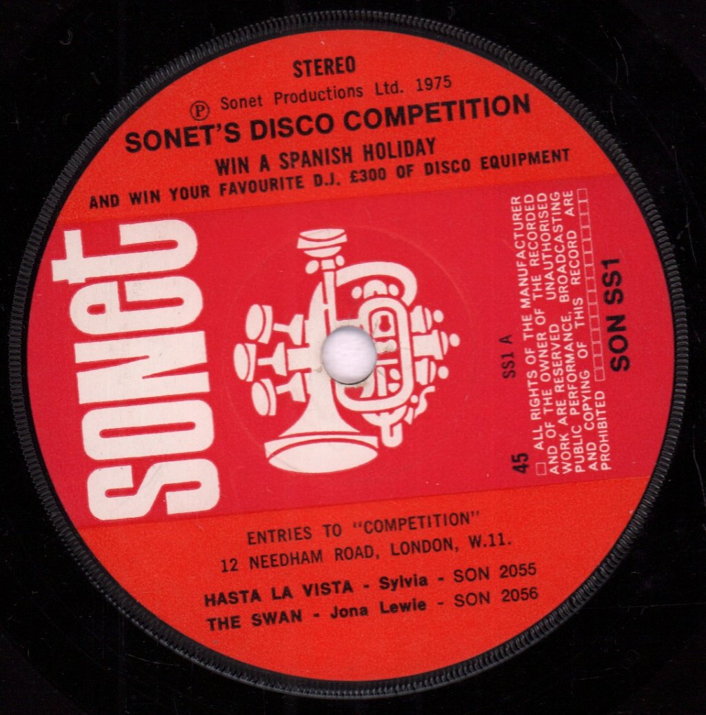 sylvia / jona lewie - hasta la vista/the swan - 7 Inch