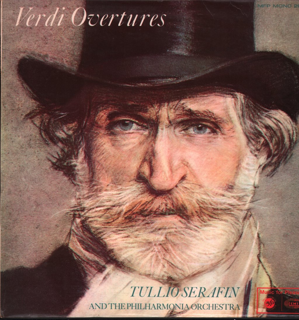 Tullio Serafin / Philharmonia Orchestra / Royal Philharmonic Orchestra - Verdi Overtures - Lp