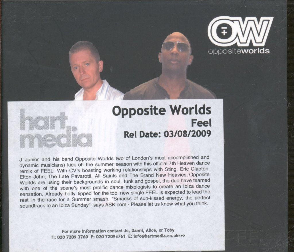 Opposite Worlds - Feel - Cd