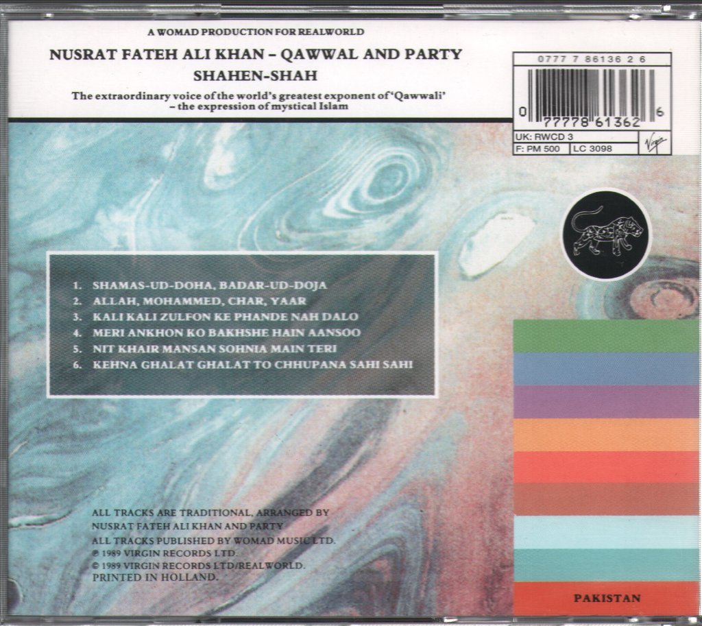 Nusrat Fateh Ali Khan & Party - Shahen-Shah - Cd
