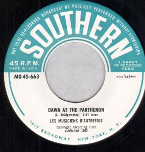 Les Musiciens D'autrefois - Dawn At The Parthenon - 7 Inch