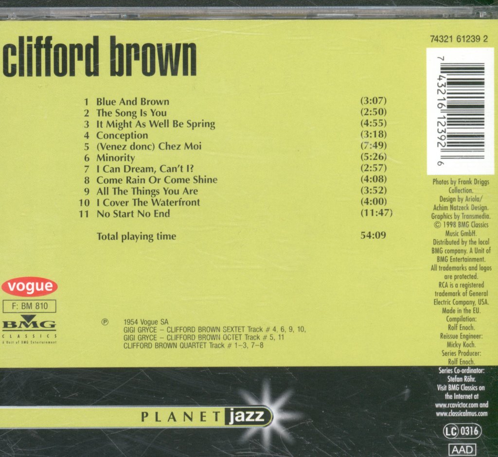 Clifford Brown - Planet Jazz - Cd