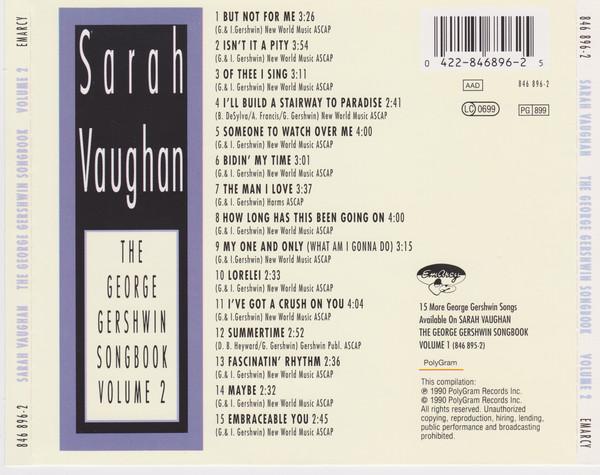 Sarah Vaughan - George Gershwin Songbook Volume 2 - Cd