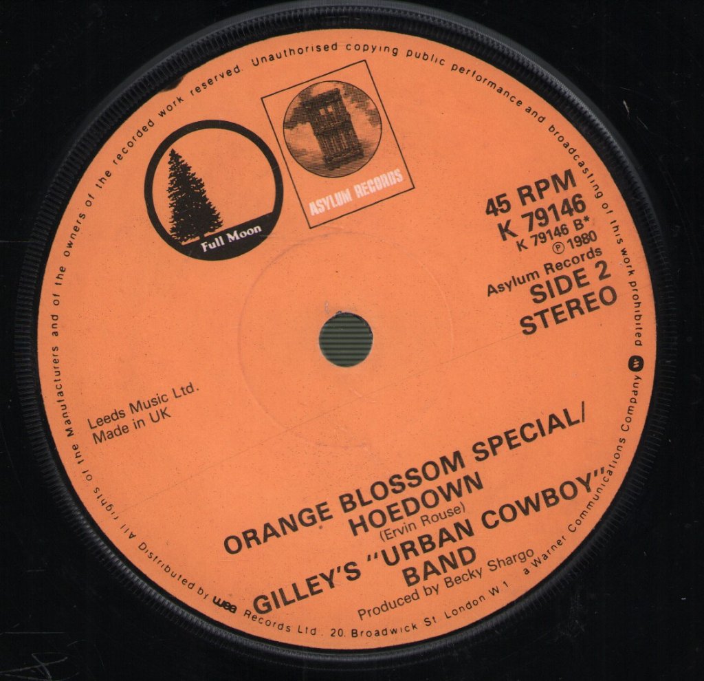 Joe Walsh/Gilley's Urban Cowboy Band - All Night Long/Orange Blossom Special - 7 Inch