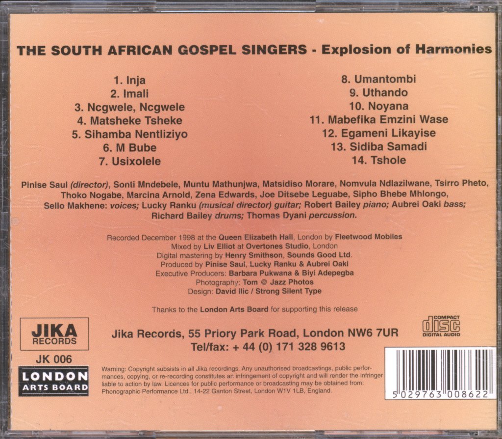 South African Gospel Singers - Explosion Of Harmonies - Cd