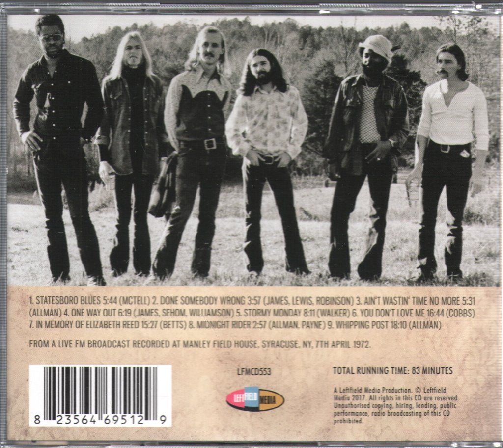 Allman Brothers - Back On The Road - Cd