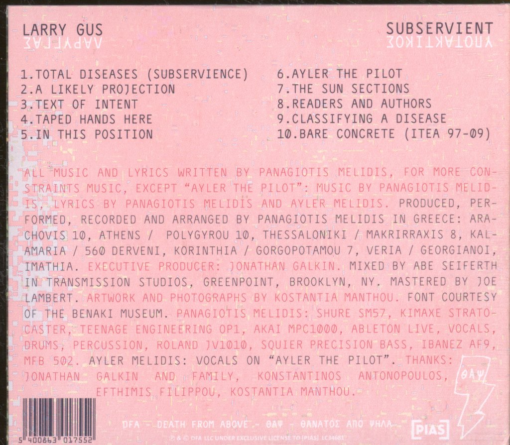 Larry Gus - Subservient - Cd