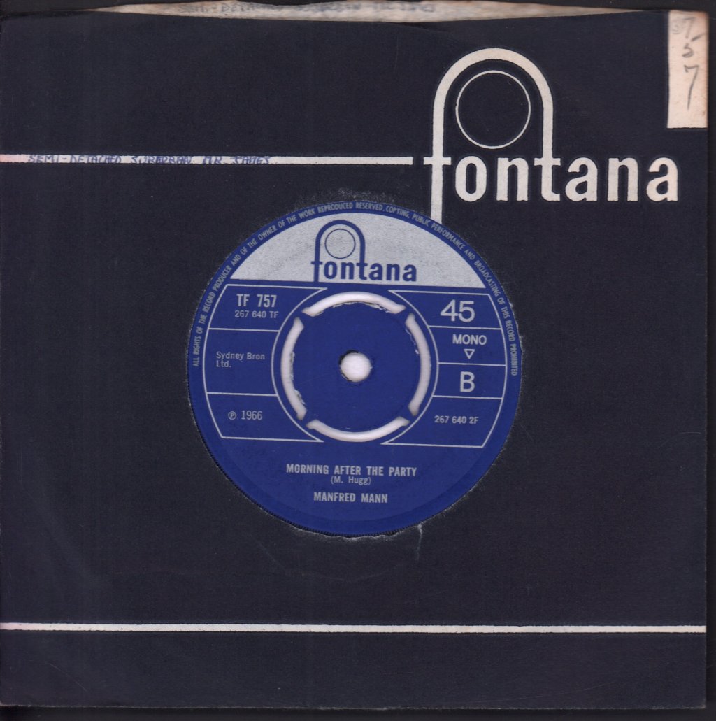 Manfred Mann - Semi Detached Suburban Mr James - 7 Inch