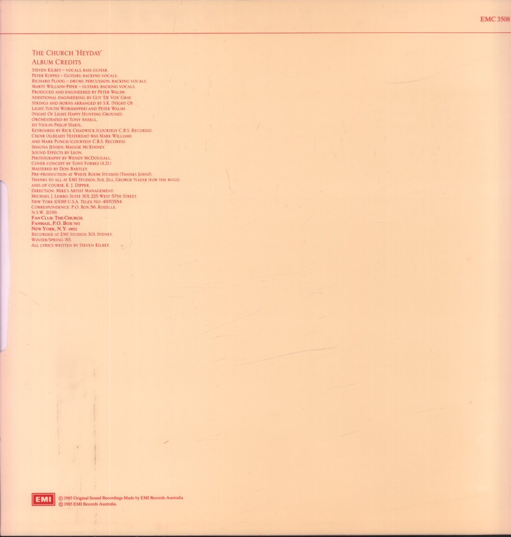 Church - Heyday - Lp