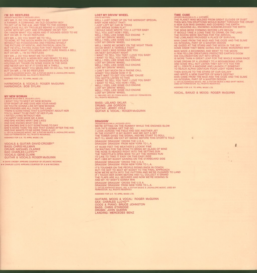 Roger Mcguinn - Roger McGuinn - Lp