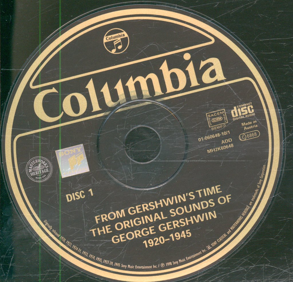Various Artists - From Gershwin's Time: The Original Sounds Of George Gershwin 1920-1945 - Double Cd