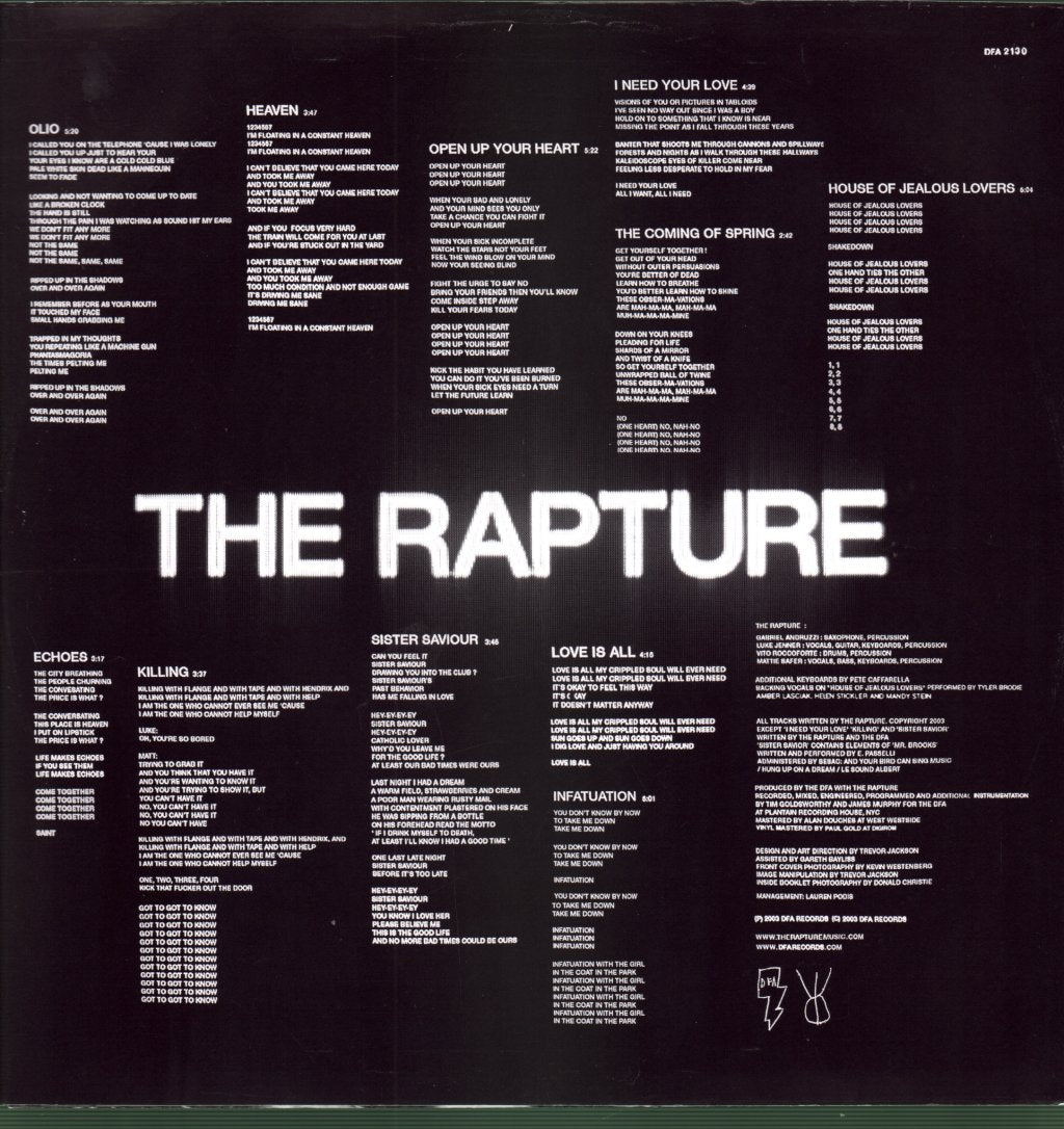 Rapture - Echoes - Lp