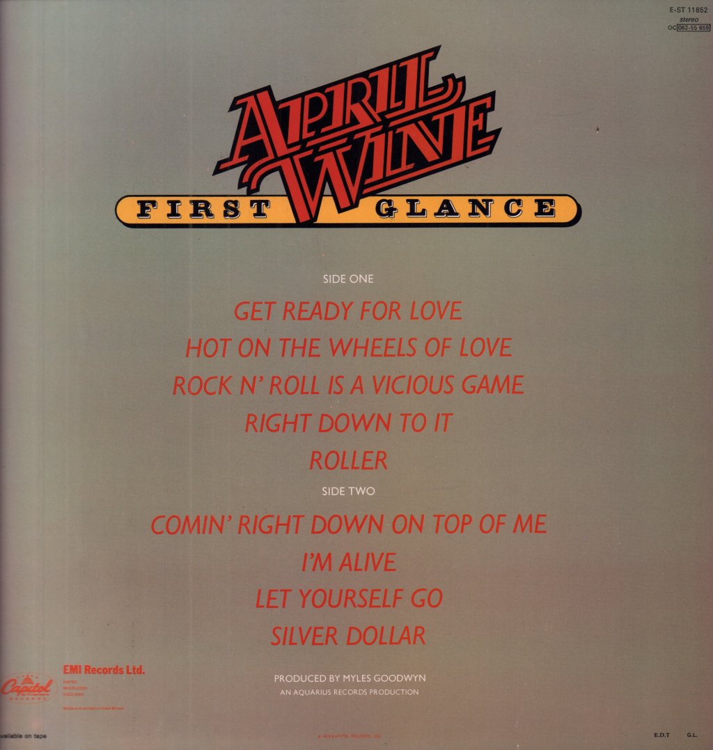 April Wine - First Glance - Lp