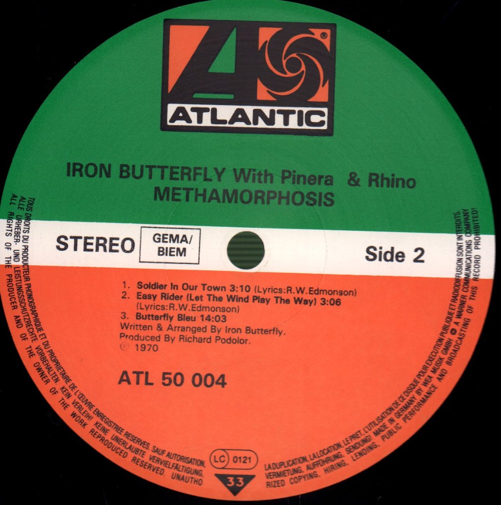 Iron Butterfly - Methamorphosis - Lp