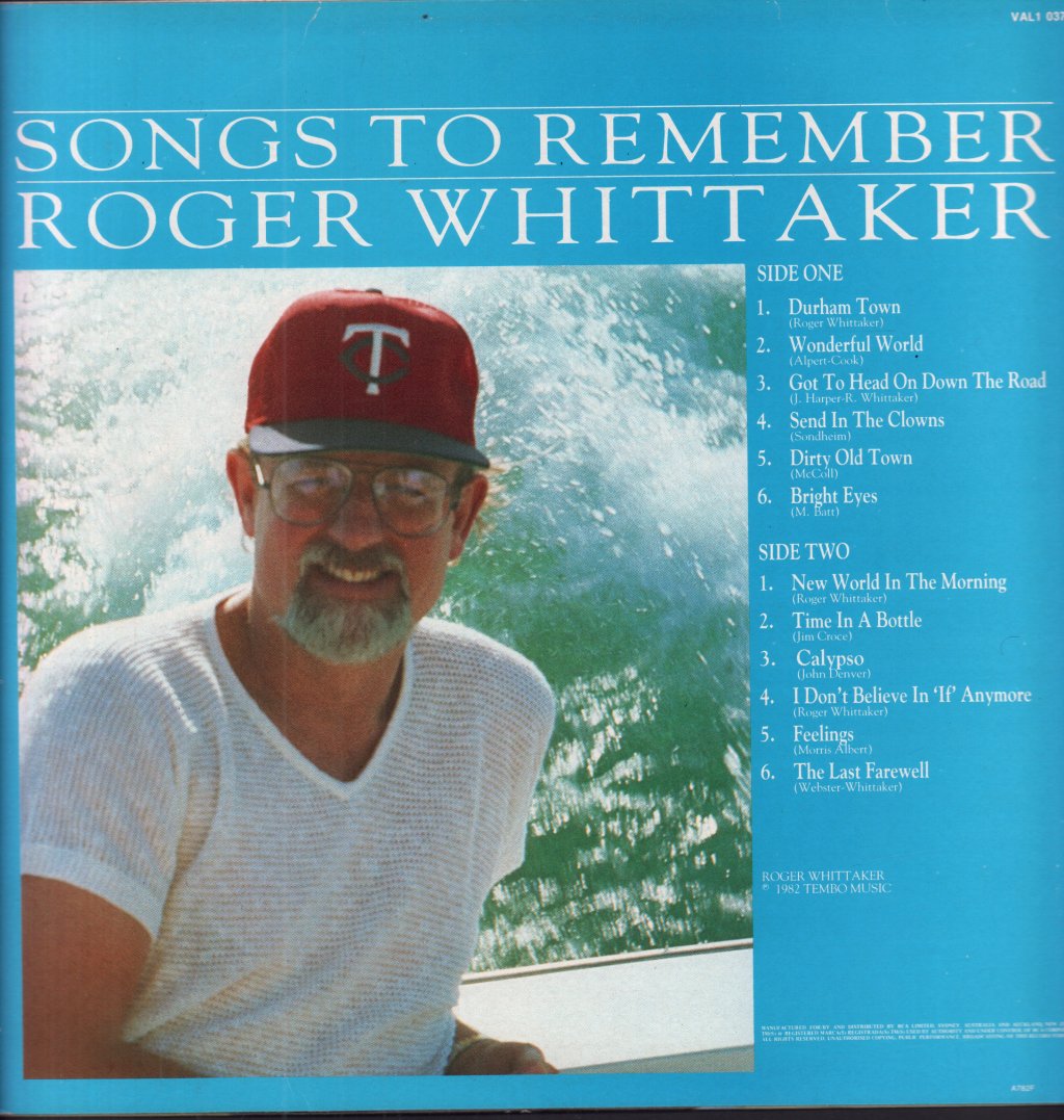 Roger Whittaker - Songs To Remember - Lp