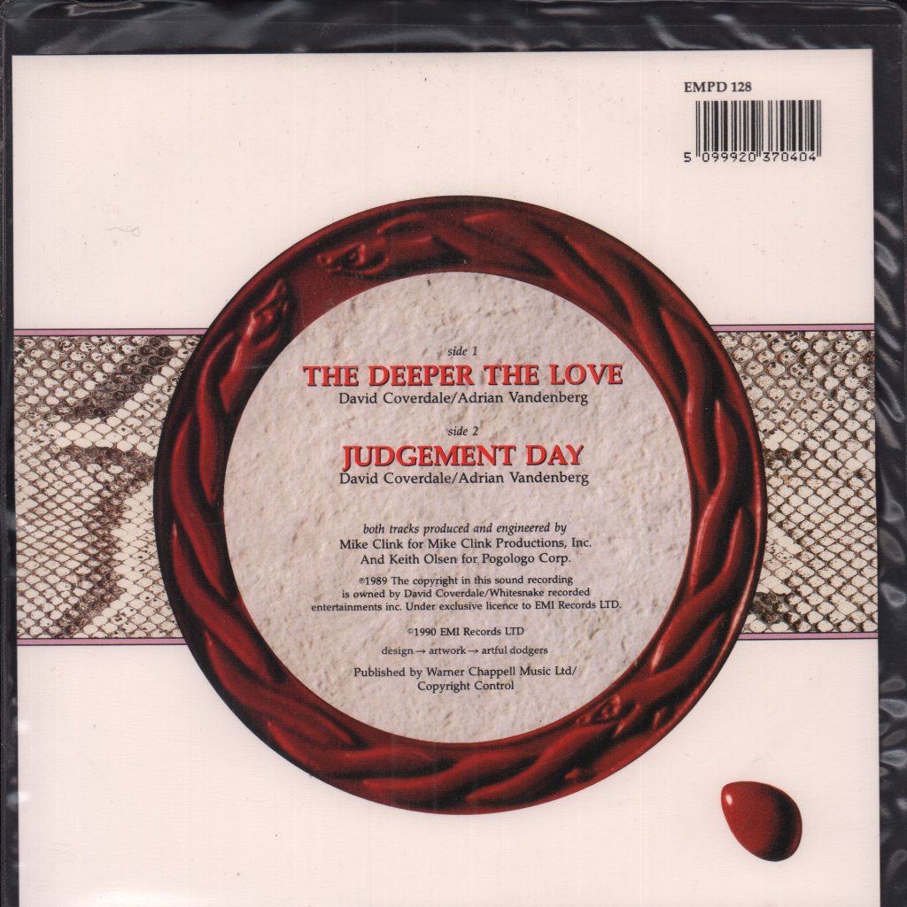 Whitesnake - Deeper The Love - 7 Inch
