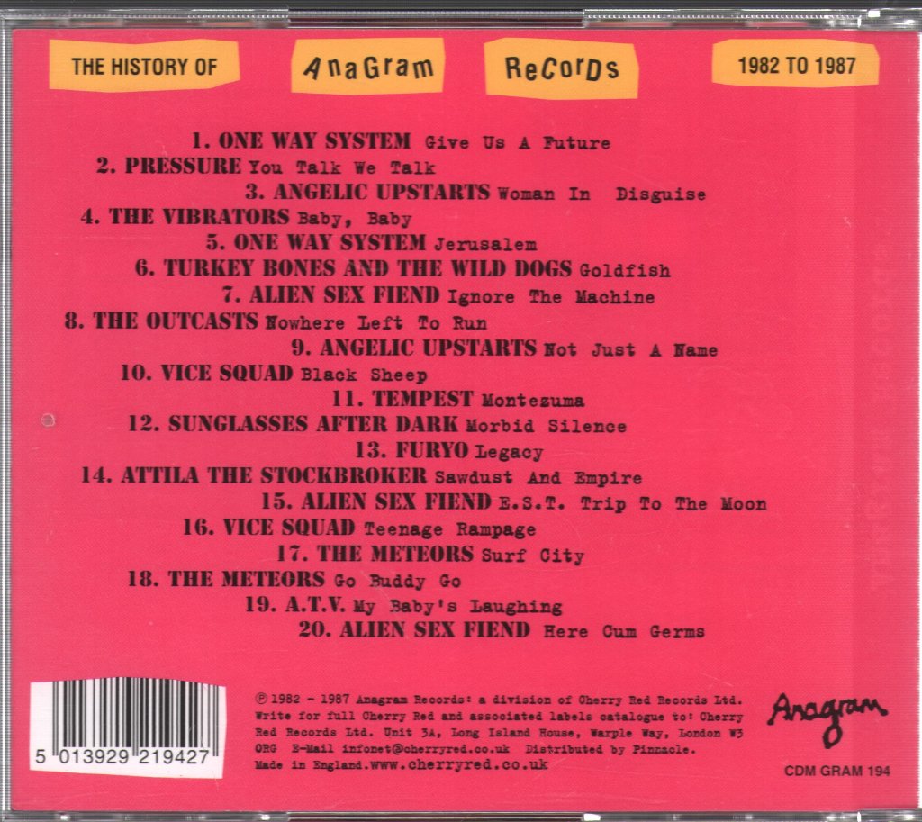 Various Artists - Give Us A Future - History Of Anagram Records 1982-1987 - Cd