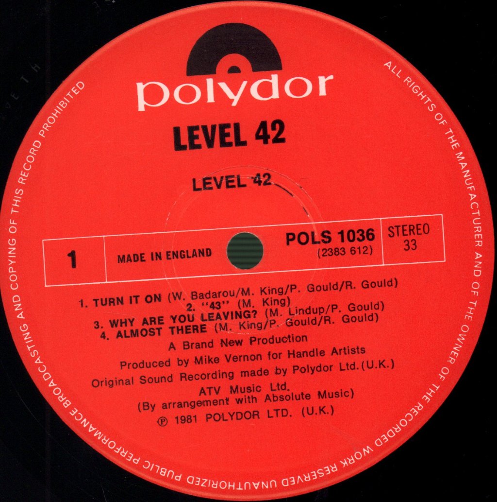 Level 42 - Level 42 - Lp